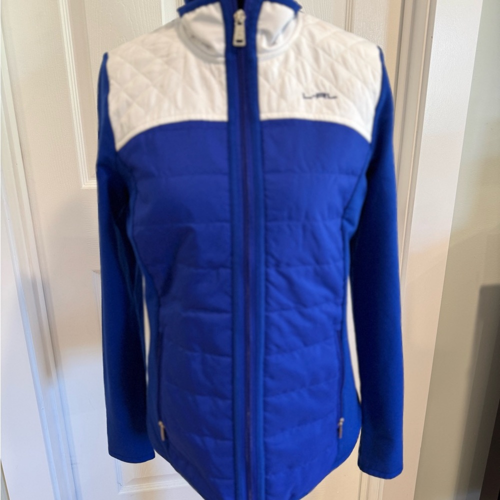 Women's Blue and White Active Jacket